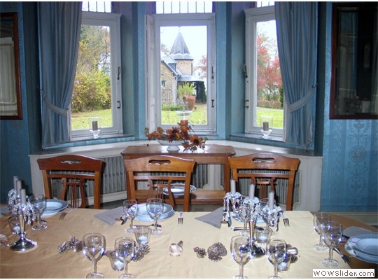 The dining room